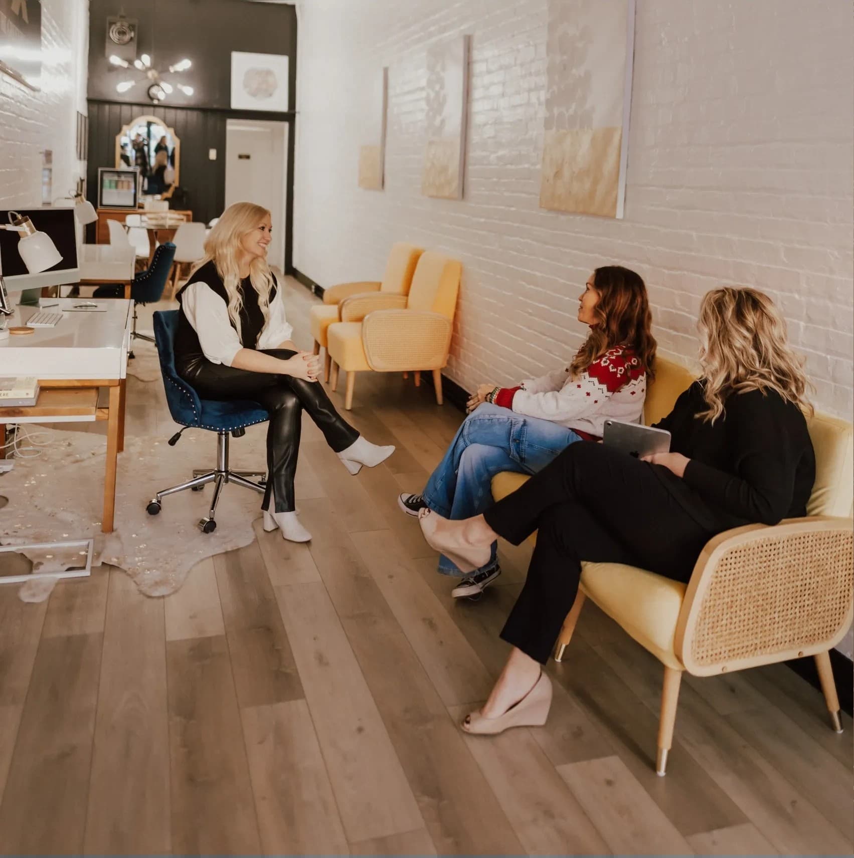 Inside The Greenhill Group office on Main Street